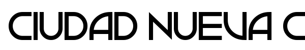 Ciudad Nueva Caps font preview